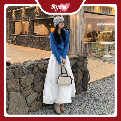 Cardigan + váy liền