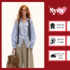 Áo sơ mi nữ nhún eo tay dài Syra Collection